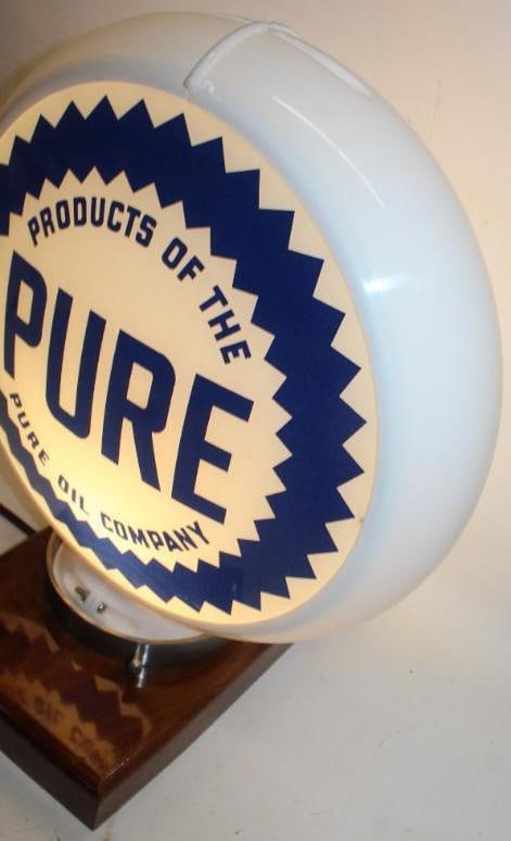 13.5" Pure Oil Company Globe Lens on Capco Body - 7