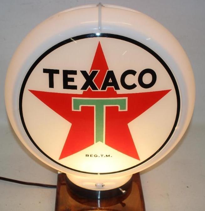 Complete 13.5" Texaco Gas Pump Globe on Capco Body (1 of 19)