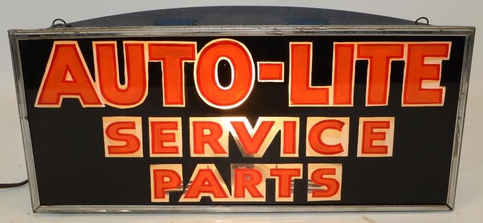 1940 Auto-Lite Service Parts Light Up Advertising Display (1 of 7)