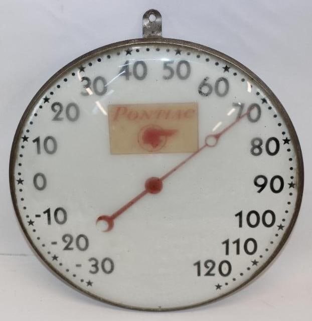 Excellent Pontiac Dealership Advertising Thermometer (1 of 6)