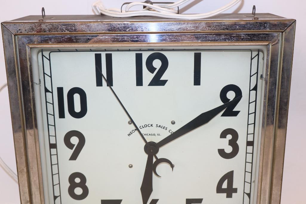 Neon Clock Sales Co. Chicago Neon Clock - 3