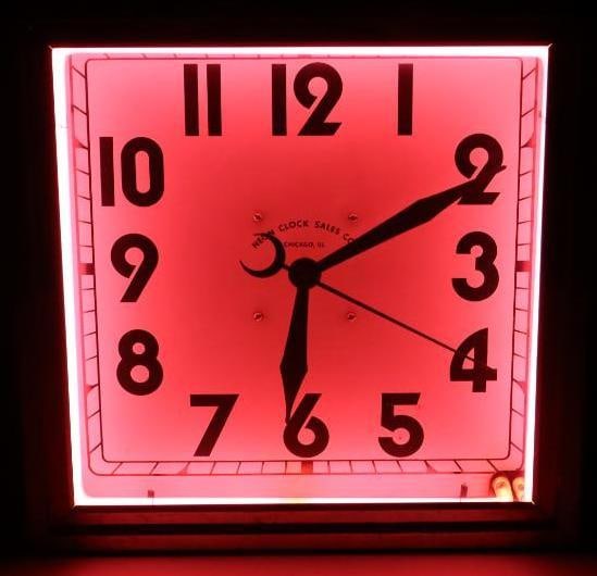 Neon Clock Sales Co. Chicago Neon Clock - 7