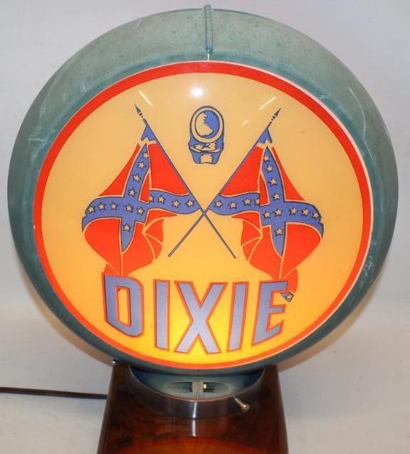 Complete Dixie 13.5" Gas Pump Globe on Capco Body (1 of 15)