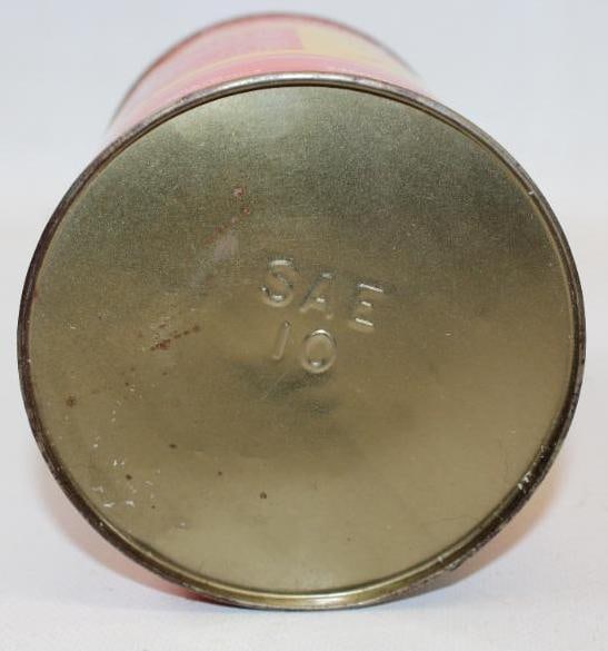 Indian Premium Motorcycle Oil Metal One Quart Oil Can - 7