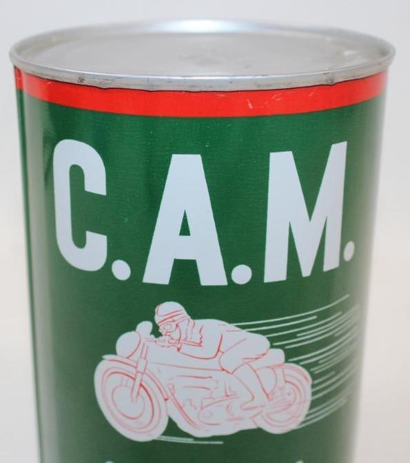 C.A.M. Indian Motorcycle Metal One Quart Oil Can - 2