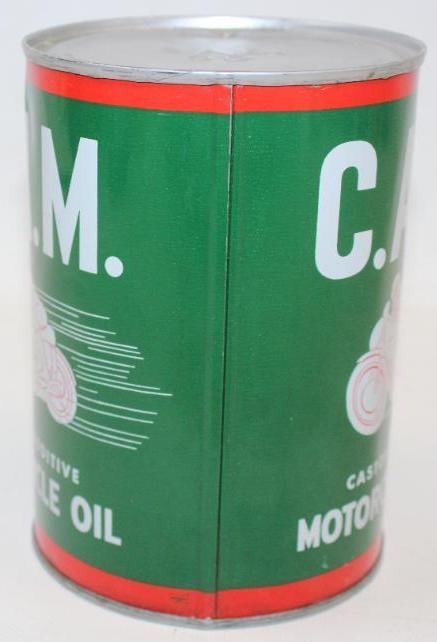 C.A.M. Indian Motorcycle Metal One Quart Oil Can - 4