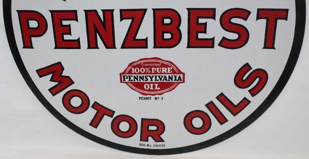 Stunning Kendall Penzbest Motor Oils DSP Porcelain Advertising Sign - 10