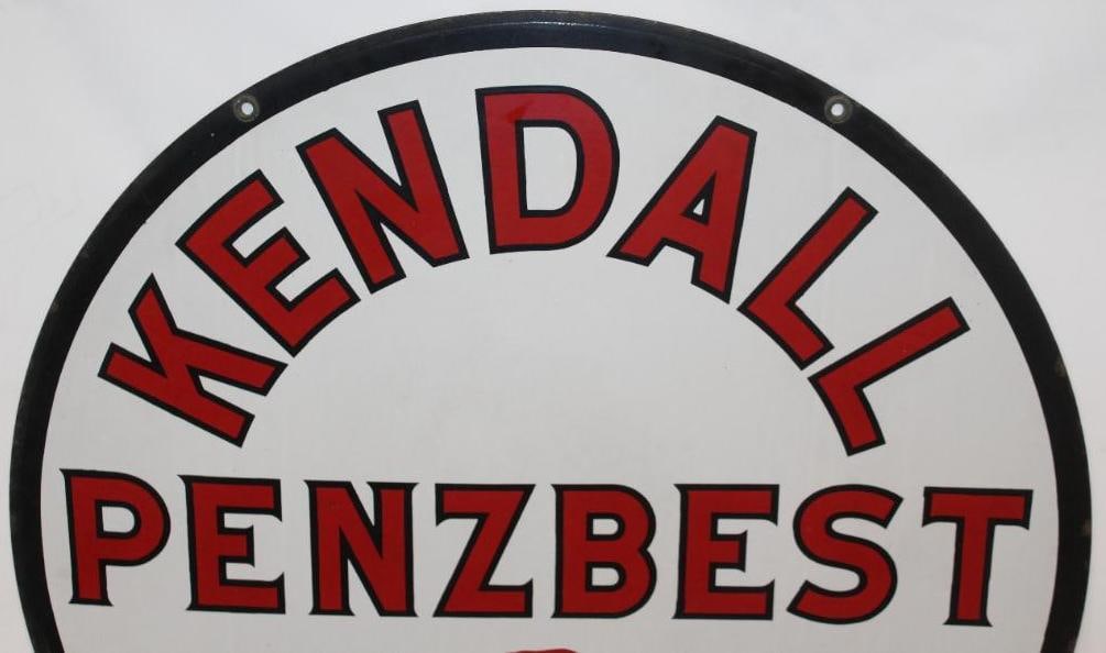 Stunning Kendall Penzbest Motor Oils DSP Porcelain Advertising Sign - 2