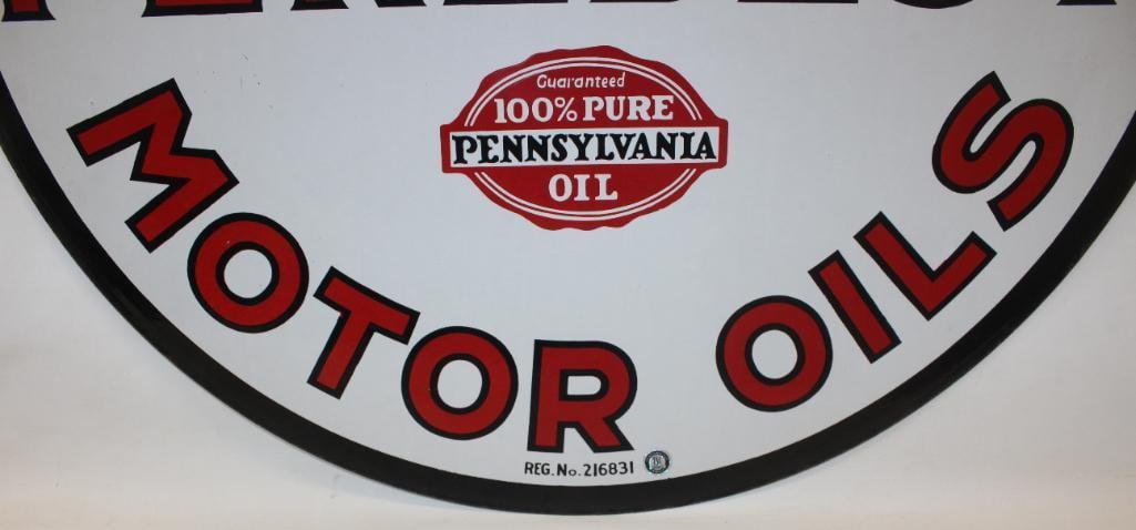 Stunning Kendall Penzbest Motor Oils DSP Porcelain Advertising Sign - 5