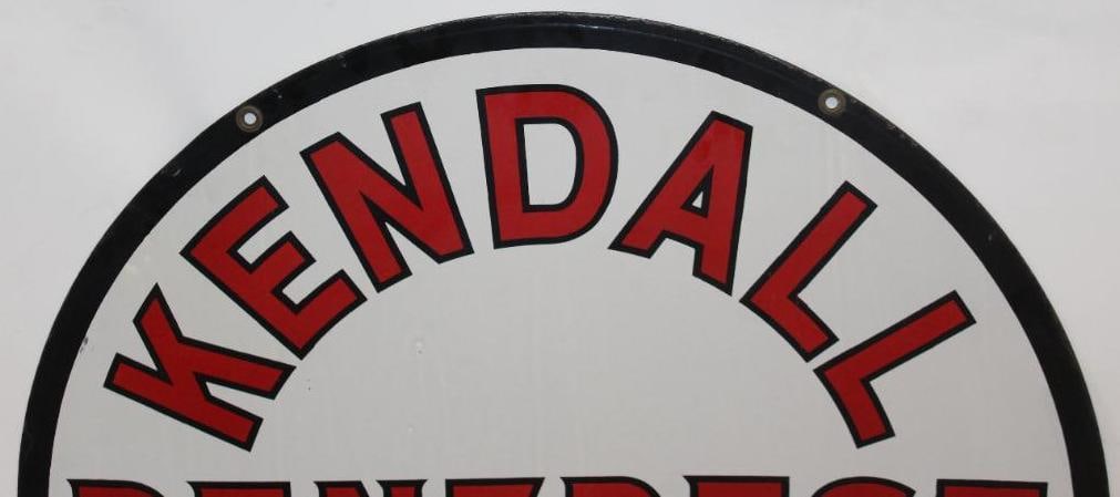 Stunning Kendall Penzbest Motor Oils DSP Porcelain Advertising Sign - 8