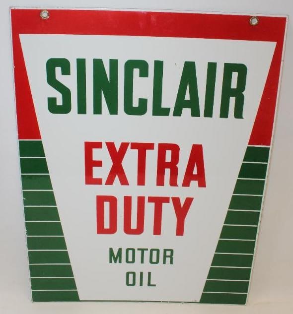 Sinclair Extra Duty Motor Oil DSP Porcelain Advertising Sign (1 of 6)