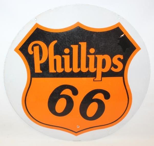 Phillips 66 30" DSP Porcelain Advertising Sign (1 of 13)