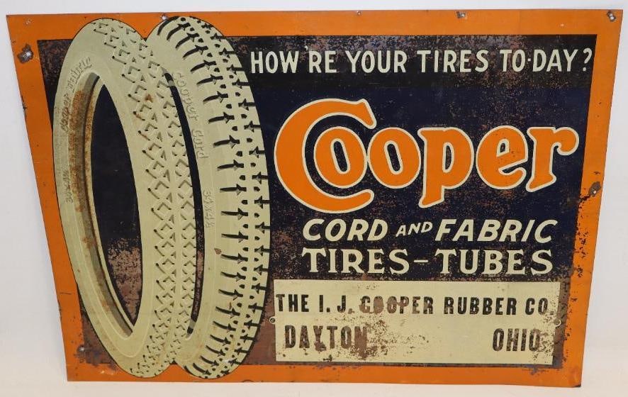 Cooper Tires "How're Your Tires To-Day" SST Advertising Sign (1 of 7)