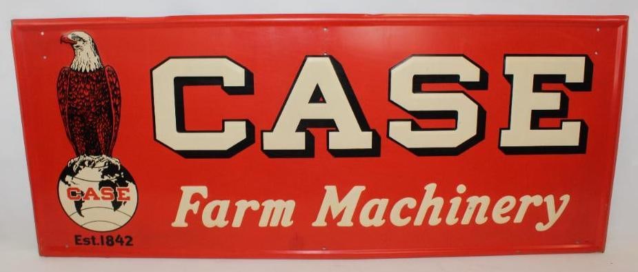 Case Farm Machinery Self Framed Embossed SST Sign (1 of 9)
