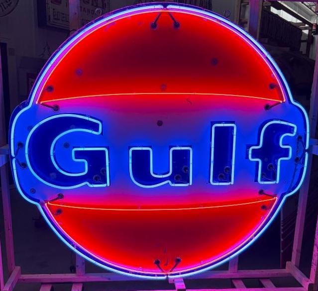 Gulf Gas Station Neon Light Up SSP Sign (1 of 19)
