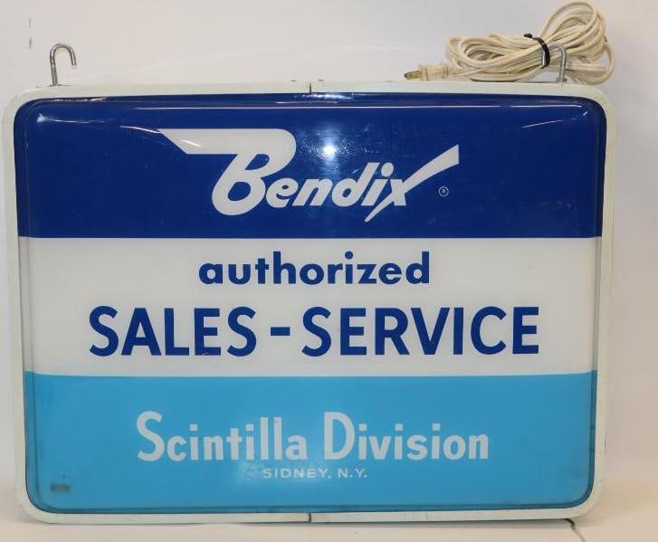 Bendix Aircraft ignition Authorized Sales and Service Double Sided Light Up Sign (1 of 20)
