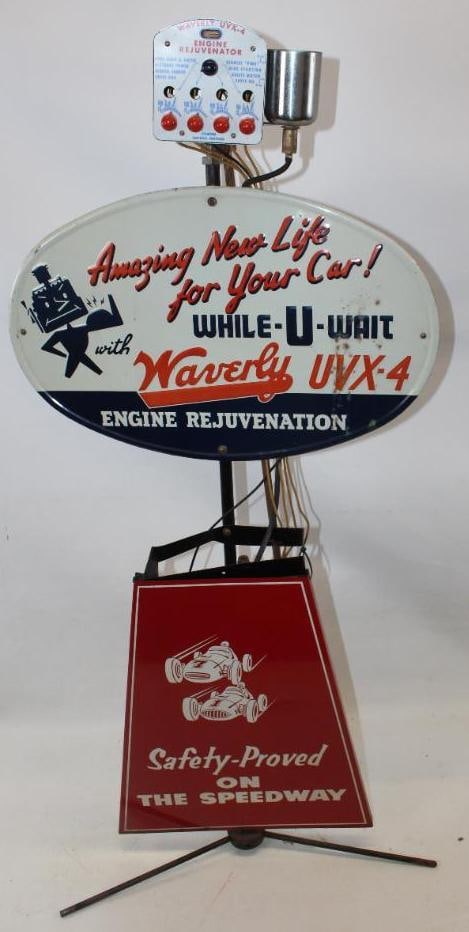 Waverly Engine Rejuvinator Mechanic Display with Signs (1 of 9)