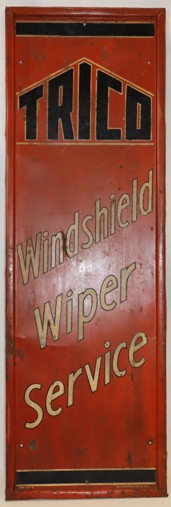 Trico Windshield Wiper Service Self Framed SST Vertical Advertising Sign (1 of 6)