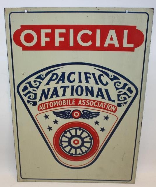 Official Pacific National Automobile Association DST Advertising Sign (1 of 10)
