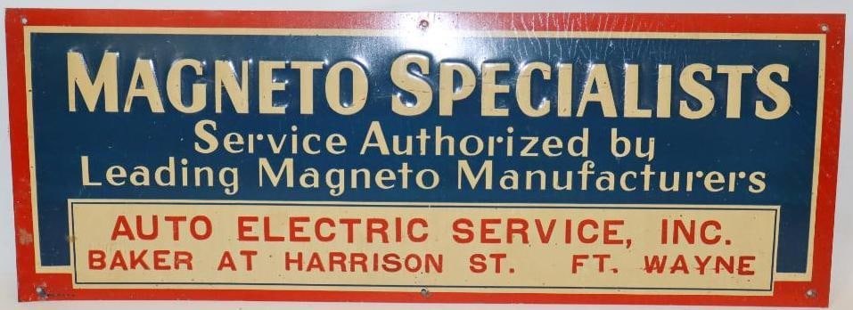Auto Electric Service Inc Magneto Specialists SST Advertising Sign (1 of 5)