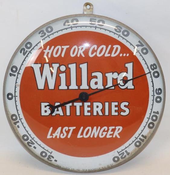 PAM Willard Batteries Last Longer Hot or Cold Advertising Thermometer (1 of 5)