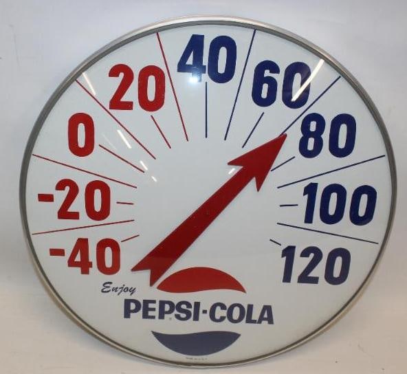 Large Enjoy Pepsi-Cola Advertising Thermometer (1 of 7)