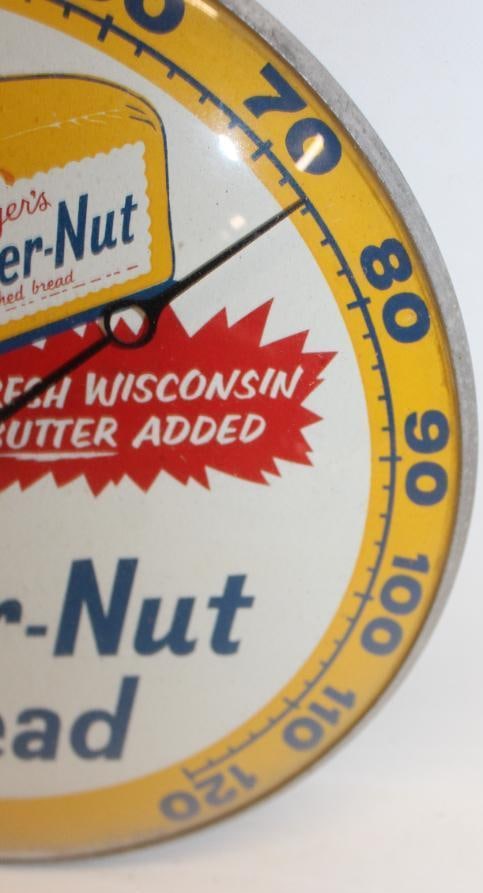 Jaegers Butter-Nut Bread Advertising Thermometer - 5