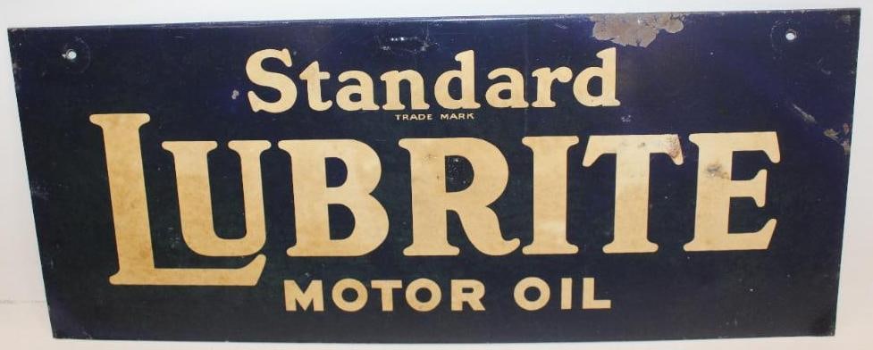 Standard Lubrite Motor Oil SST Advertising Rack Sign (1 of 4)