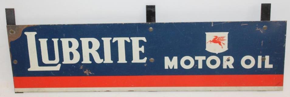 Mobil Lubrite Motor Oil SST Bottle Rack Carrier Sign (1 of 4)