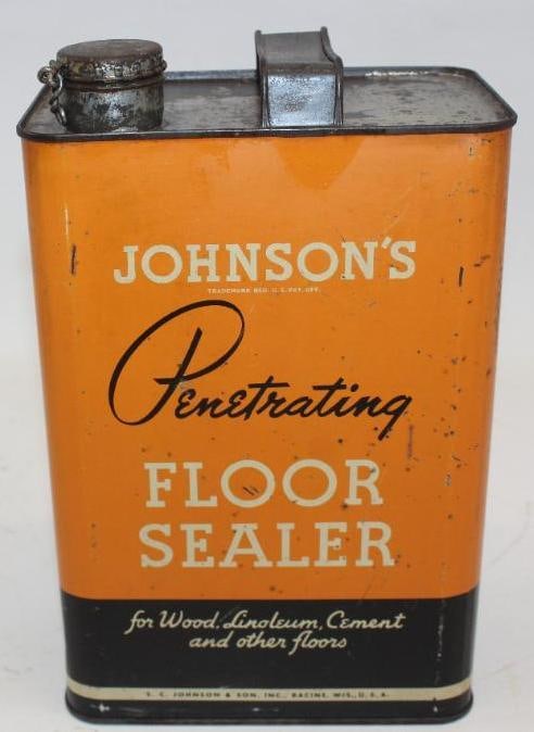 1935 Johnsons Penetrating Floor Sealer 1 Gallon Can (1 of 4)