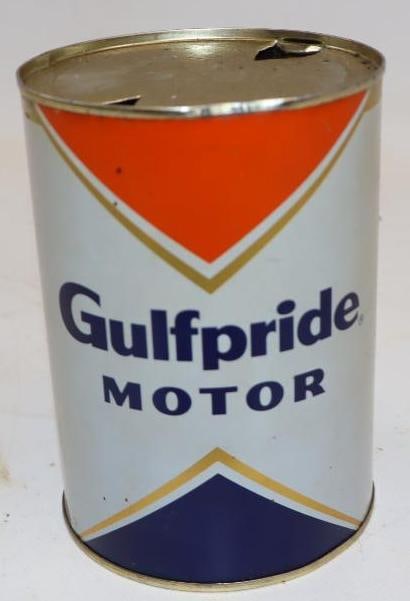 Gulf Pride 1qt Metal Oil Can: 32oz Empty