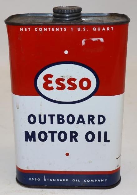 Esso Outboard 1qt Oil Can (1 of 4)