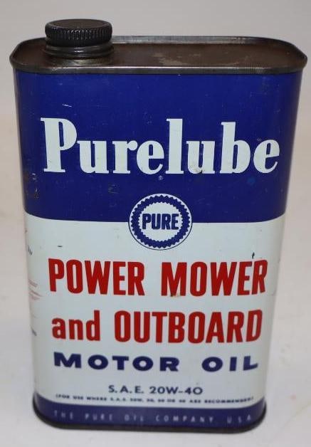 Pure Power Mower and Outboard 1qt Metal Oil Can (1 of 4)