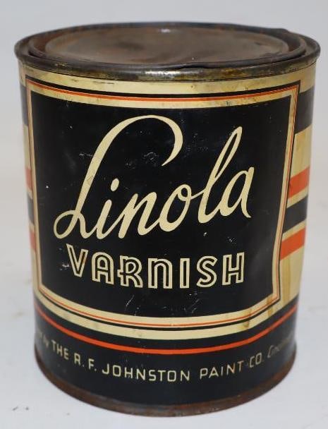 Linola Varnish 1qt Paper Label Can (1 of 3)