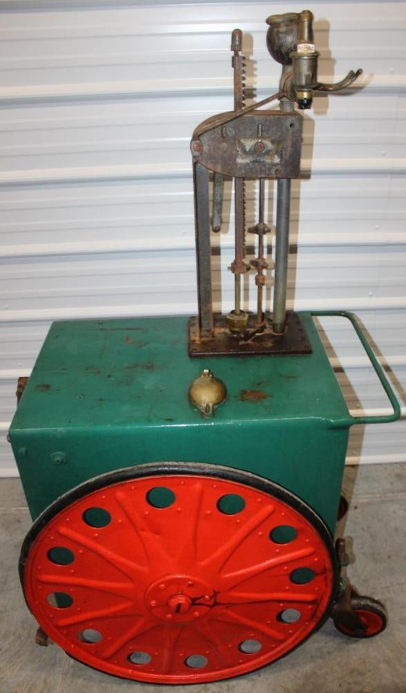 Bowser Lubester Cart: 37" x 25" x 62" will not ship, pick up only. It has been repainted