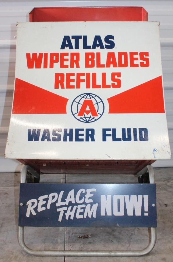 Atlas Wiper Blades Refills Gas Station Advertising Cart (1 of 7)