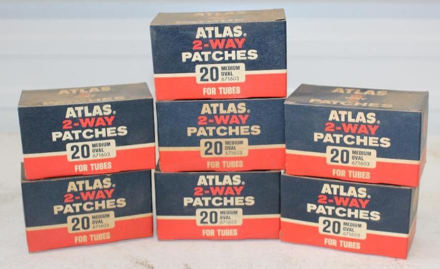 Group of 7 Atlas 2 Way Patches in Original Boxes: Largest is 4" x 2" x 2.25"