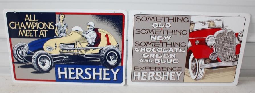 Group of 2 1993 and 1997 Hershey Car Show and Swap Meet Advertising Signs (1 of 6)