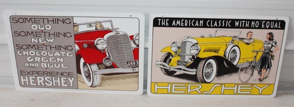 Group of 2 1993 and 1994 Hershey Car Show and Swap Meet Advertising Signs (1 of 5)