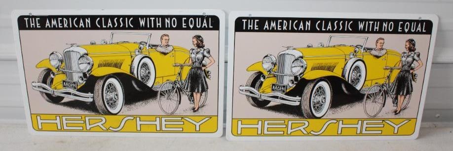 Group of 2 1994 Hershey Car Show and Swap Meet Advertising Signs (1 of 4)