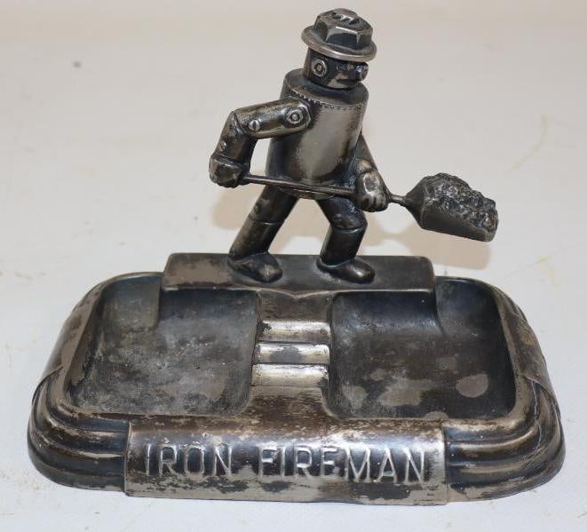 Iron Man Embossed Figural Advertising Ash Tray (1 of 4)