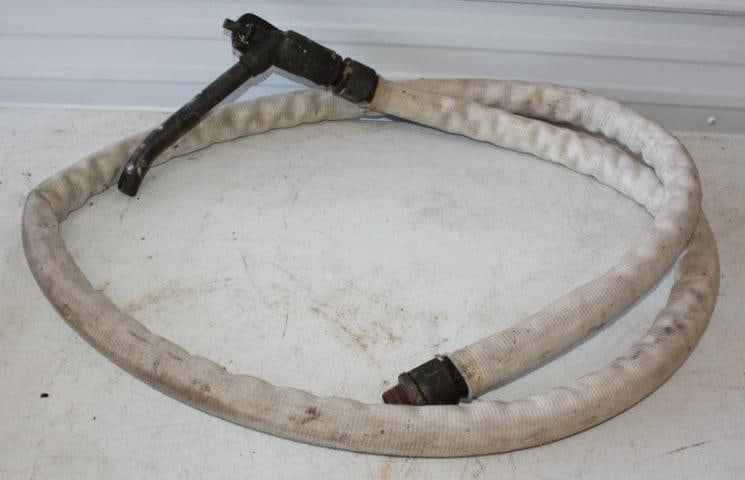 Brass Morrison Bros Kerosene Dispener Nozzle With White Cloth Hose (1 of 6)
