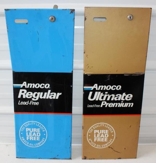 Group of Amoco Regular & Ultimate Gas Pump Panels (1 of 2)