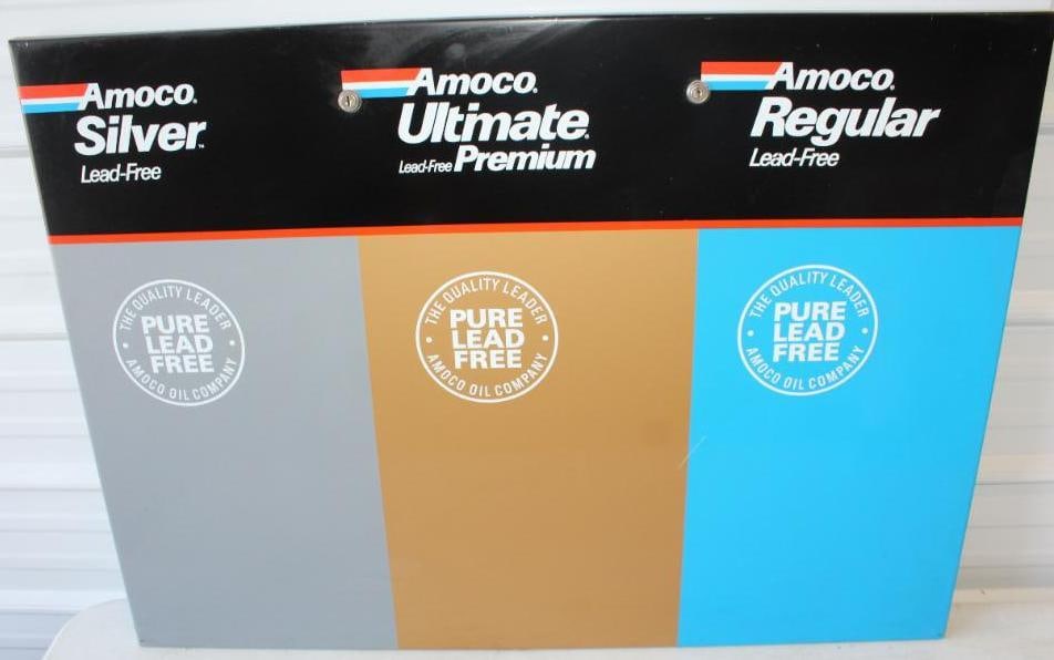 Large Amoco Advertising Gas Pump Panel (1 of 5)