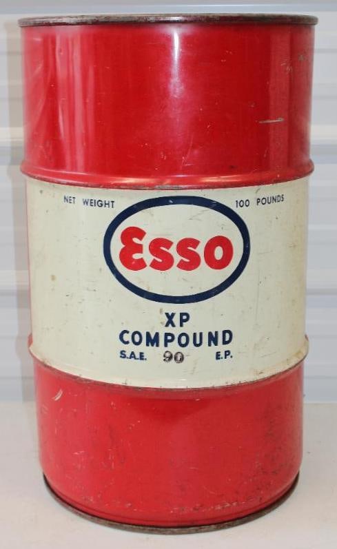 Esso XP 90 Weight 100 Lb Grease Can (1 of 4)