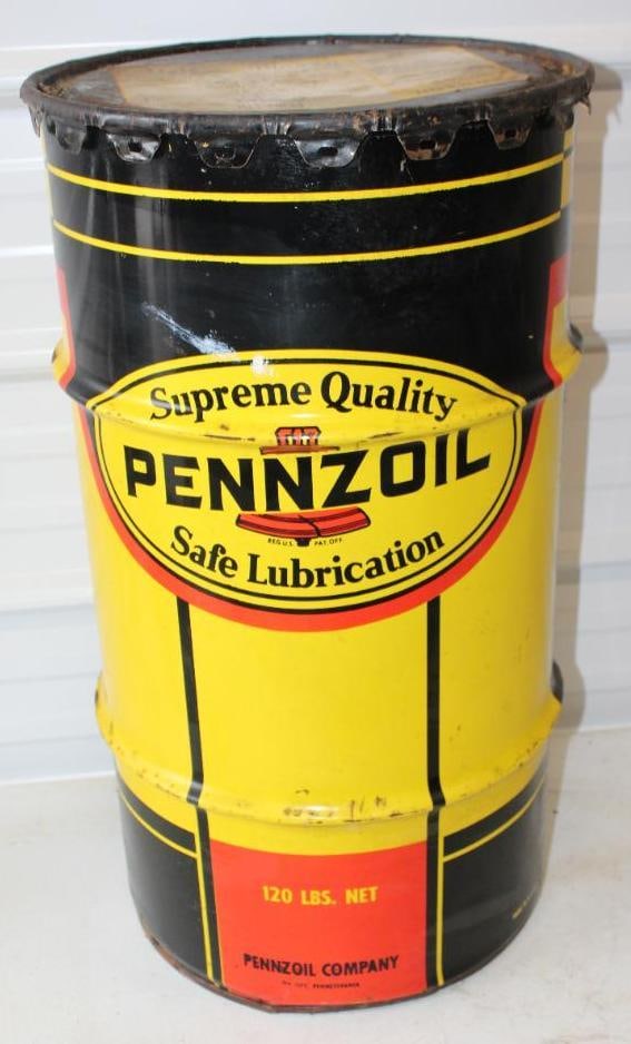 Pennzoil Supreme Quality 120lb Grease Can (1 of 6)