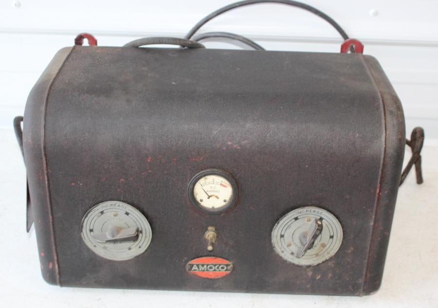 Franklin Transformer Amoco Wall Mount Battery Charger: 17x8.5x10. Untested
