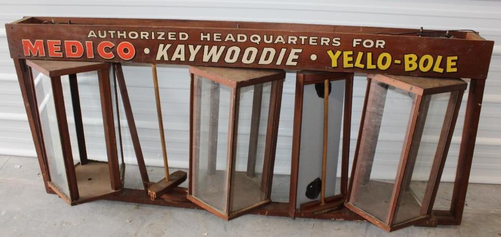 Medico, Kay-woodie and Yello-Bole Tobacco Pipe Mechanical Rotating Display (1 of 14)