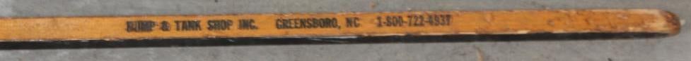 167in Pump and Tank Shop INC Wooden Gas Measuring Stick (1 of 6)
