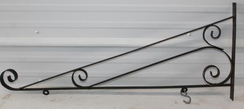 Black Painted Metal Sign Hanging Bracket (1 of 2)